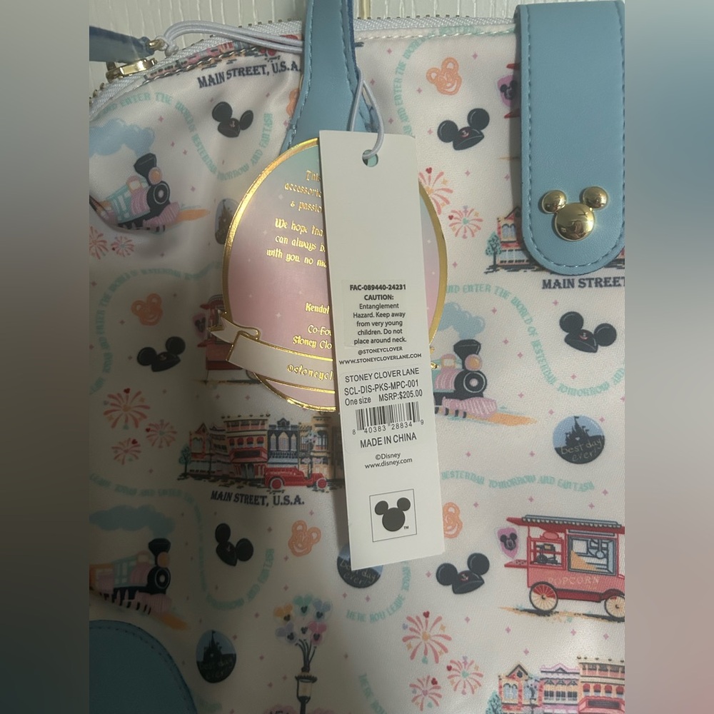 BNWT Stoney Clover Lane x Disney Parks Main Street USA Pouchette 03 - Picture 2 of 11